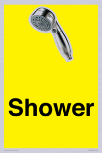 Shower Dementia Friendly Yellow 
